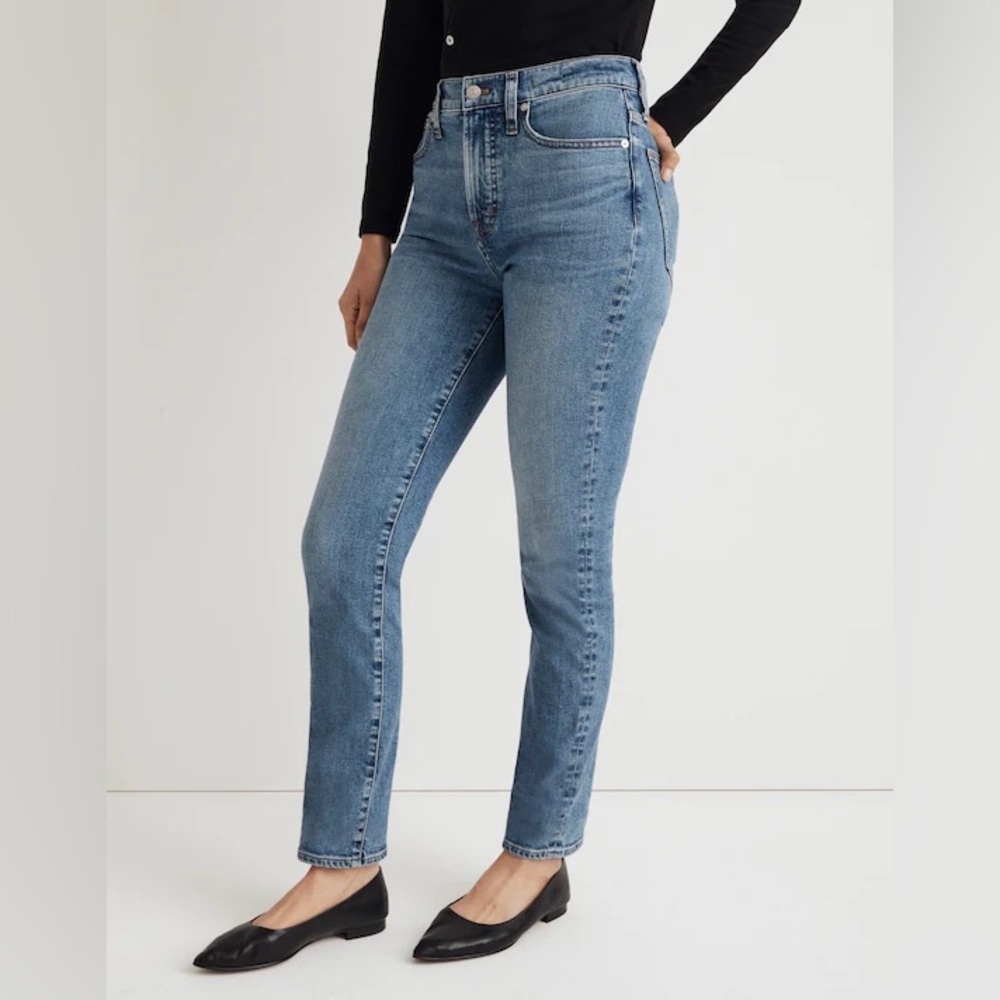 Madewell The Mid-Rise Perfect Vintage Jean Straight Leg Blue Jean Size 27 Cotton